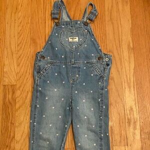 OshKosh B'gosh Light Blue Denim Heart Overalls